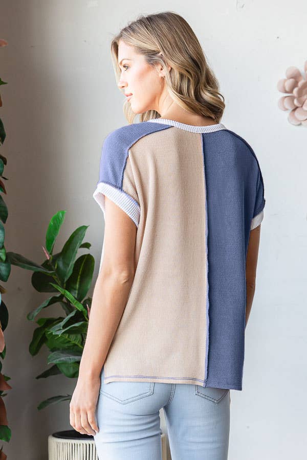 23 Color Block Short Sleeve
