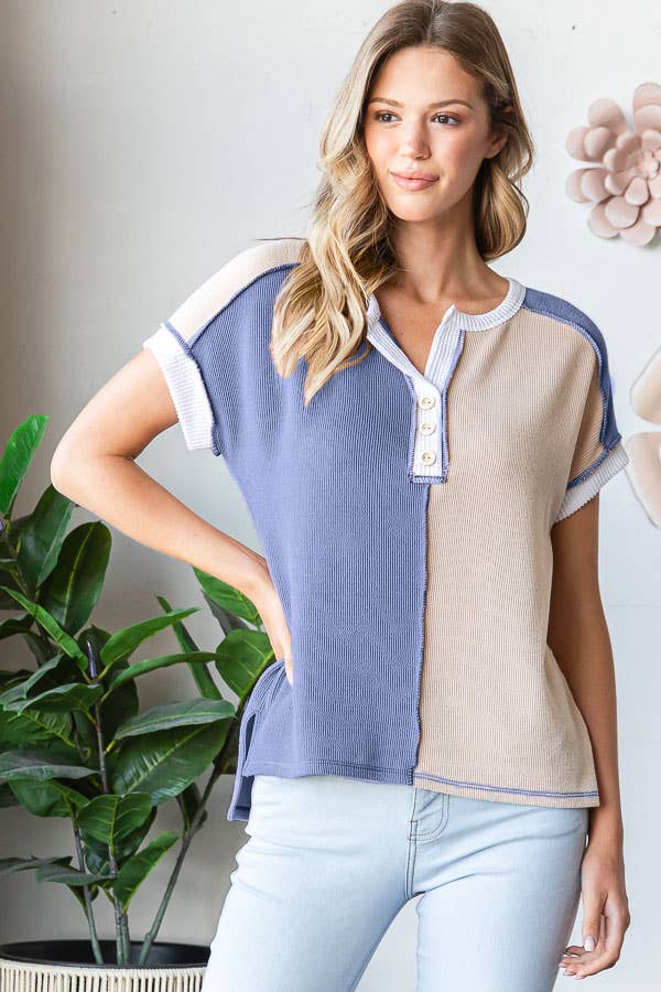 23 Color Block Short Sleeve
