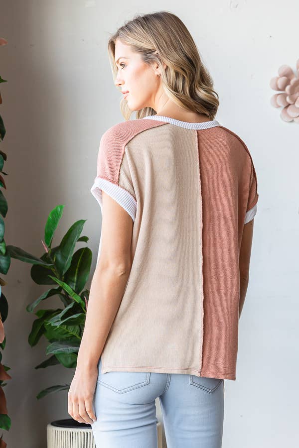 23 Color Block Short Sleeve