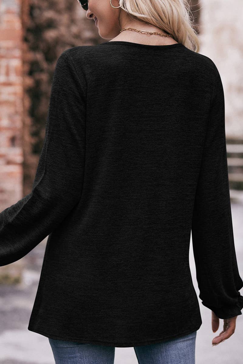 Loose Fit Pullover Long Sleeve