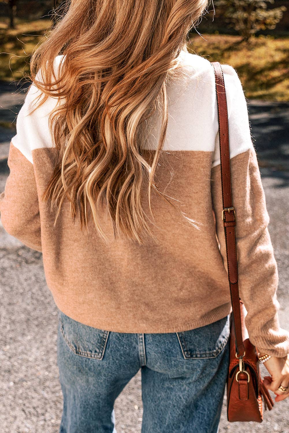 DEFECTIVE Color Block Sweater-XL