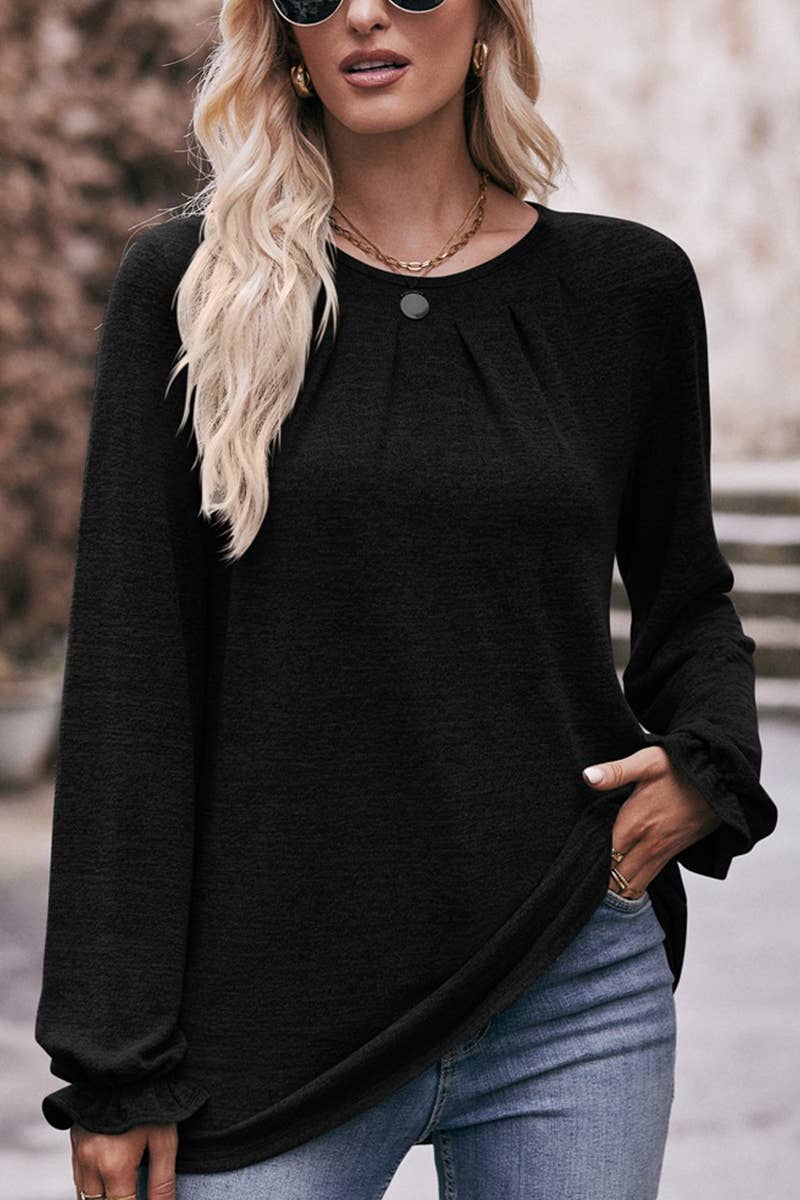 Loose Fit Pullover Long Sleeve