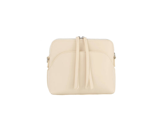Big Front Pocket Crossbody- Beige