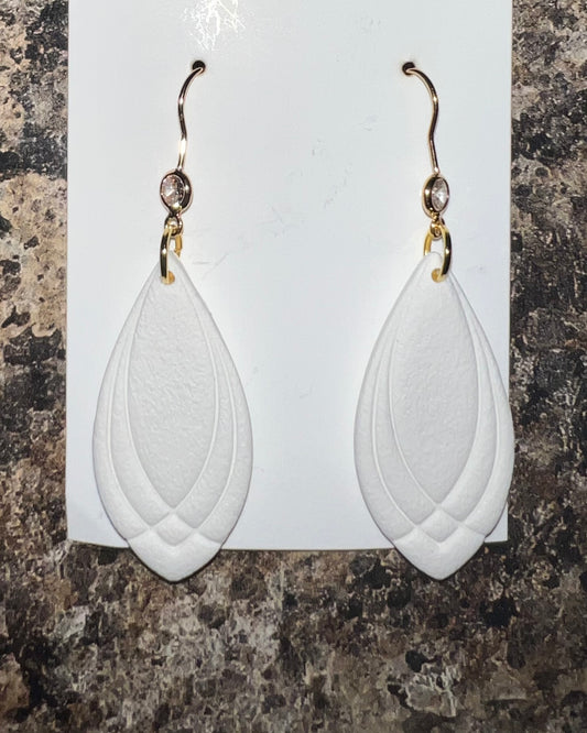 Bridal Clay Earrings