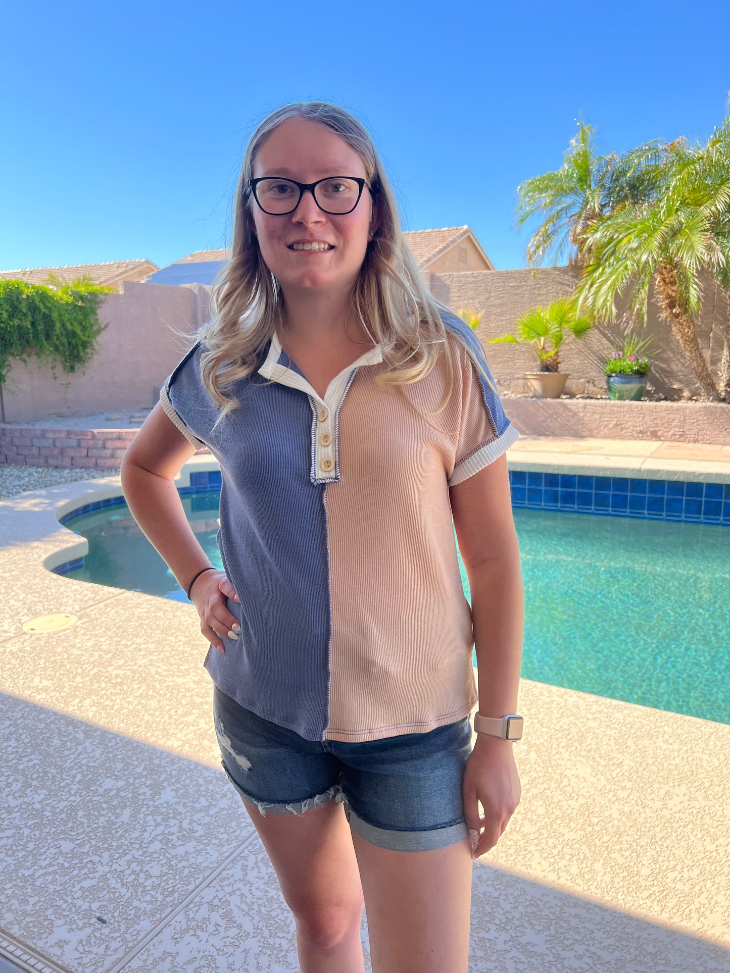 23 Color Block Short Sleeve