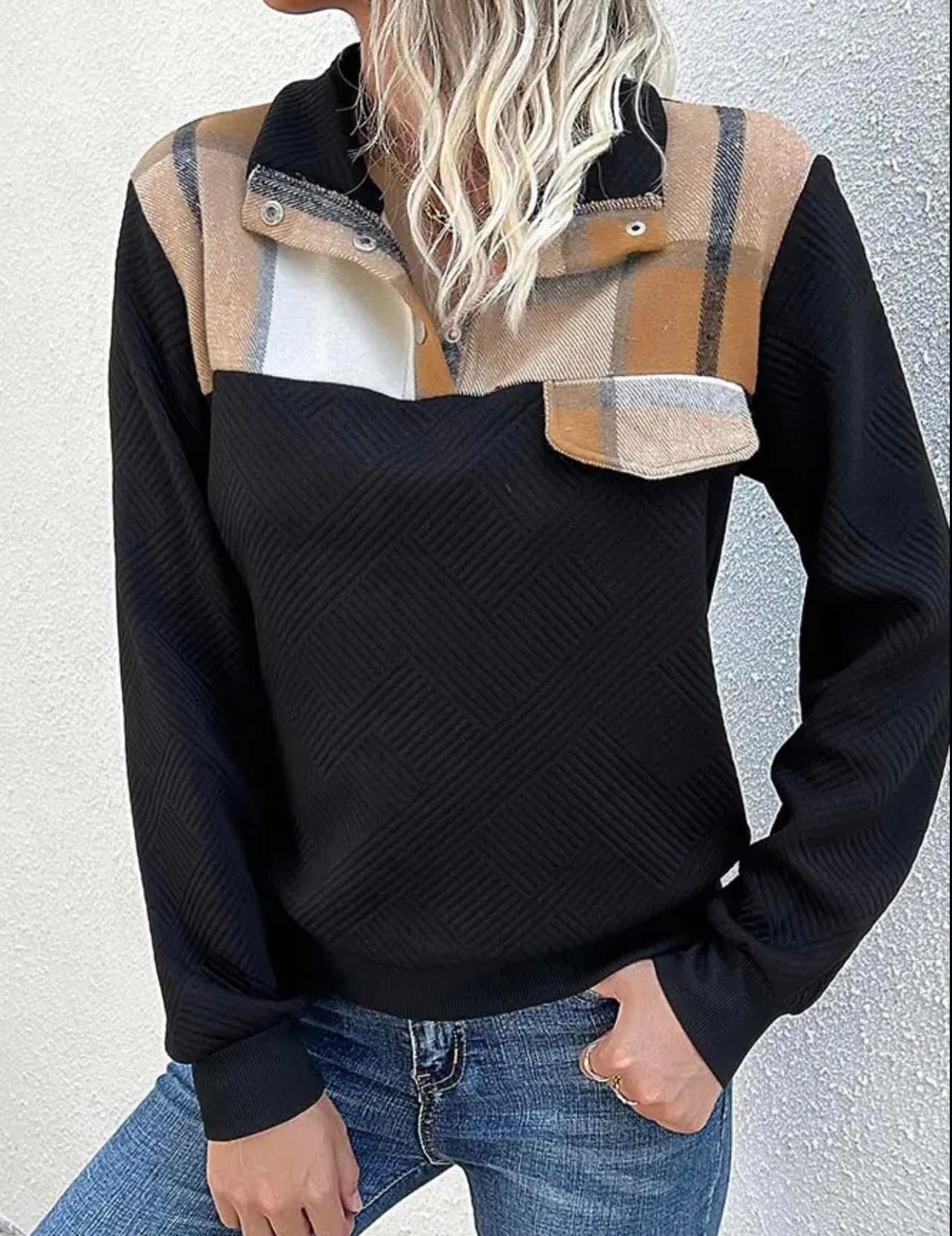 Plaid Sweatshirt