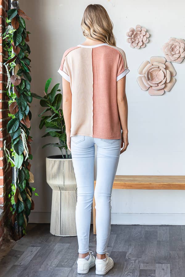 23 Color Block Short Sleeve