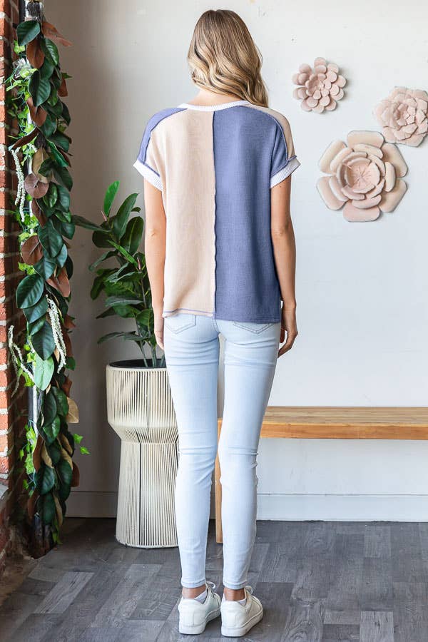 23 Color Block Short Sleeve