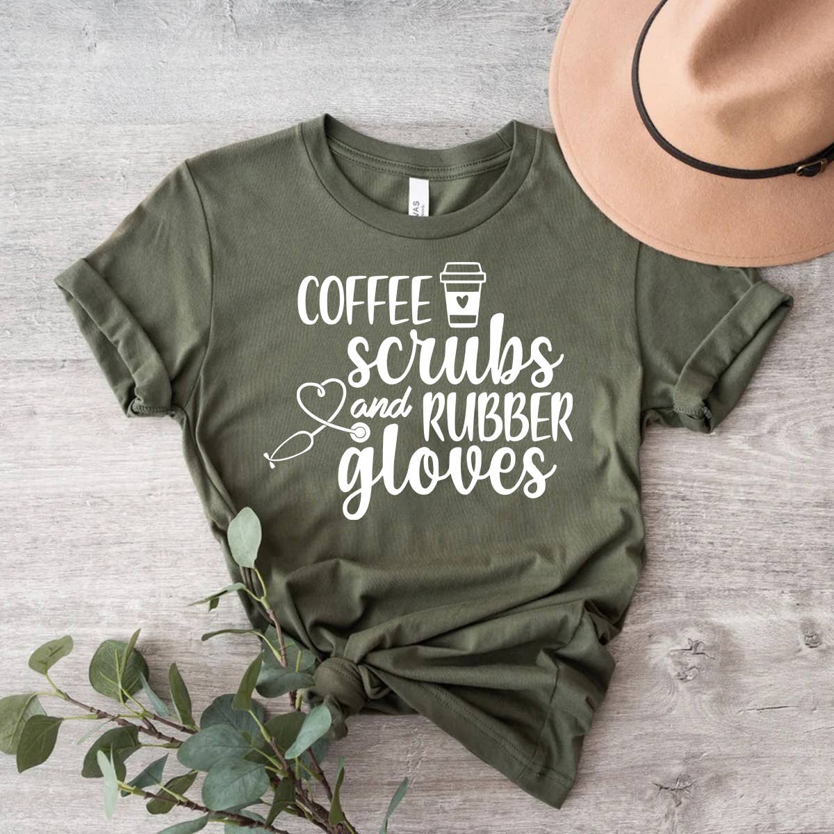 Coffee Scrubs and Rubber Gloves Shirt