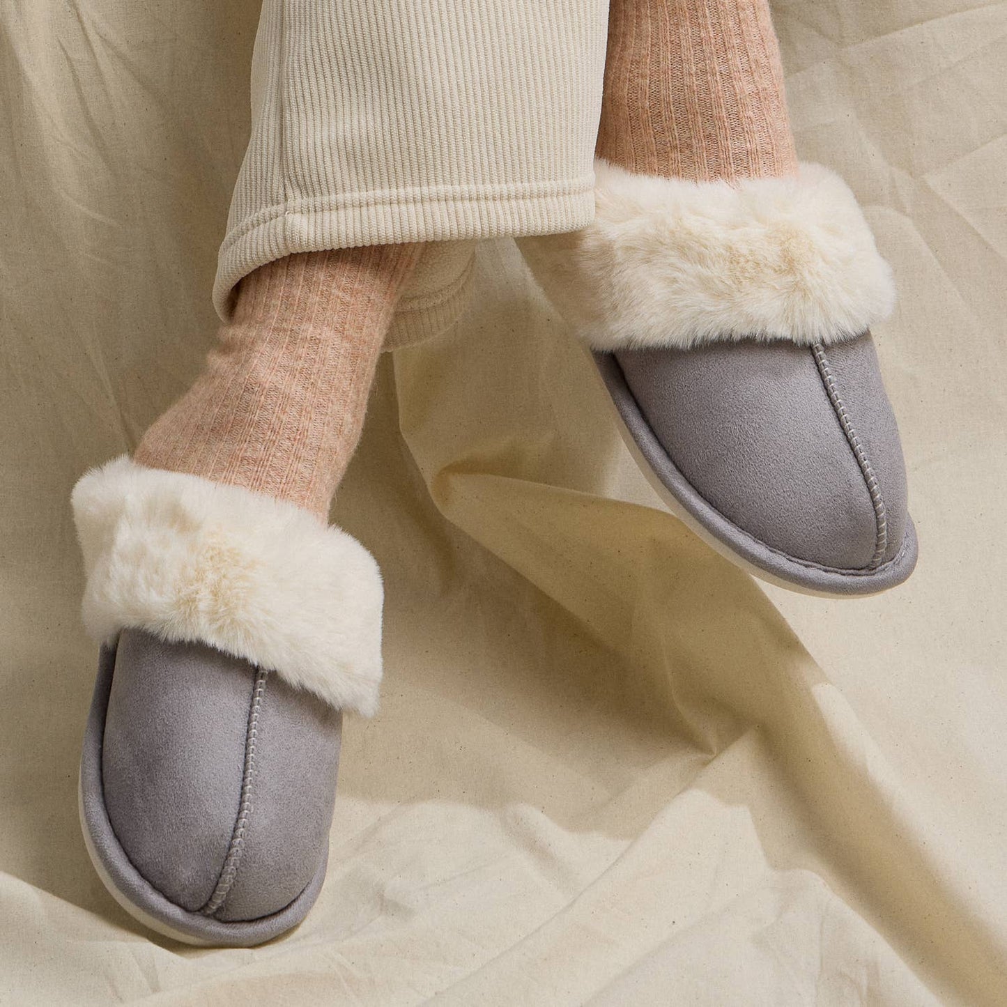 Sherpa Fur Indoor and outdoor Slippers