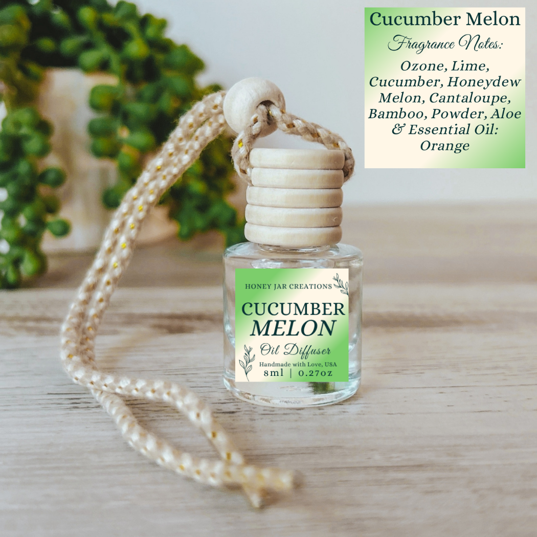 Hanging Car Diffuser- Cucumber Melon