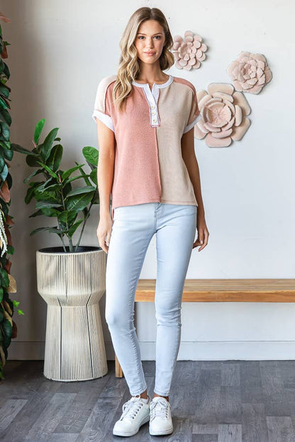 23 Color Block Short Sleeve