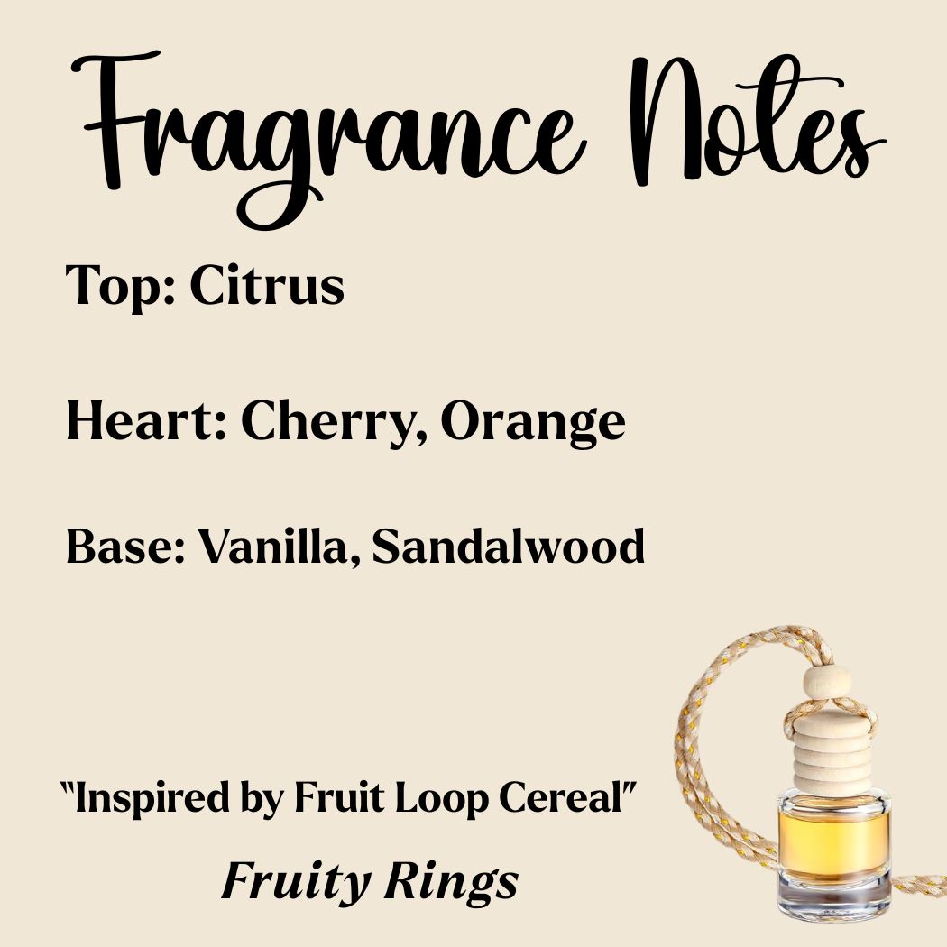 Hanging Car Diffuser- Fruity Rings
