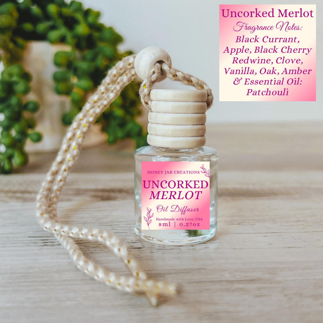 Hanging Car Diffuser- Uncorked Merlot
