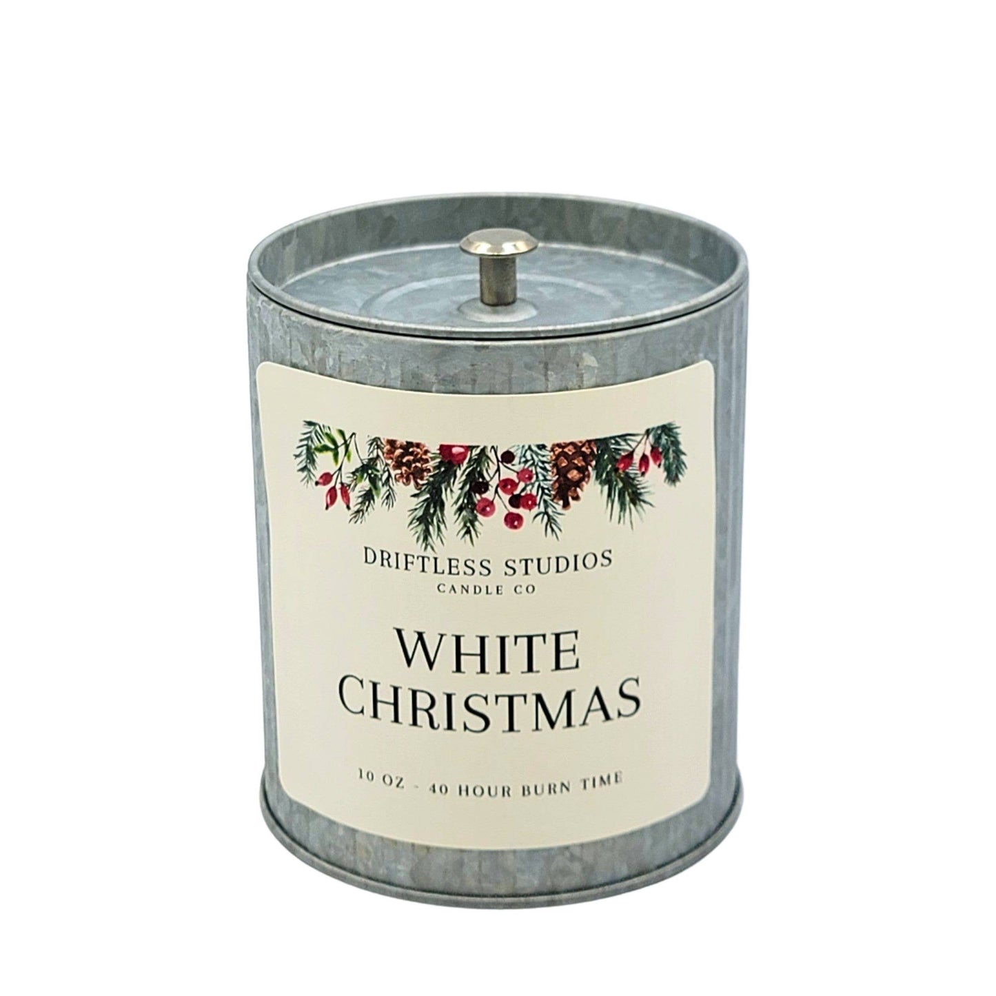 White Christmas Candle