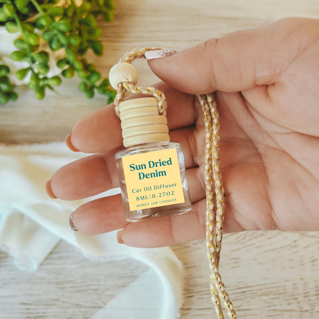 Hanging Car Diffusers- Sun Dried Denim