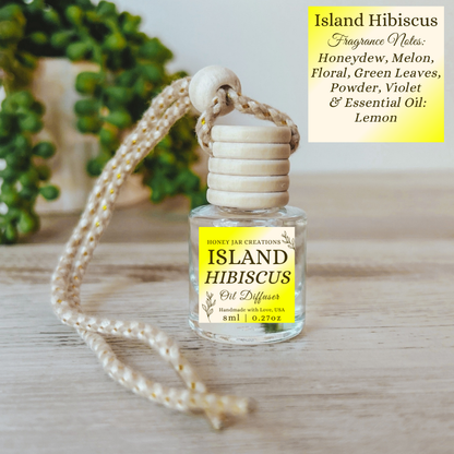 Hanging Car Diffuser- Island Hibiscus
