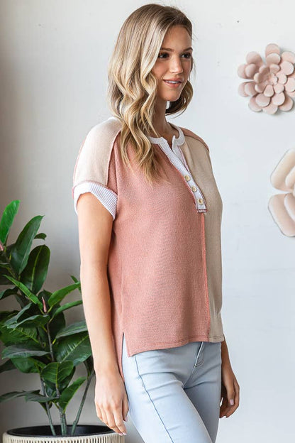 23 Color Block Short Sleeve