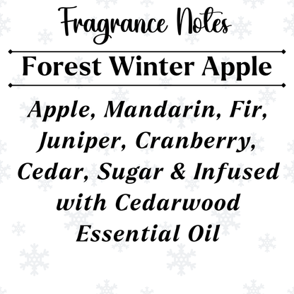 Forest Winter Apple Hanging Car Diffuser – Christmas Edition