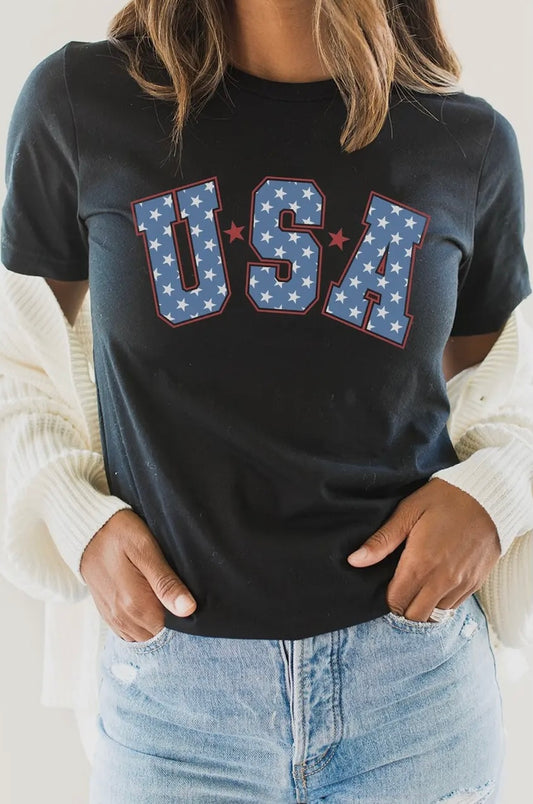 Starred USA Graphic Tee