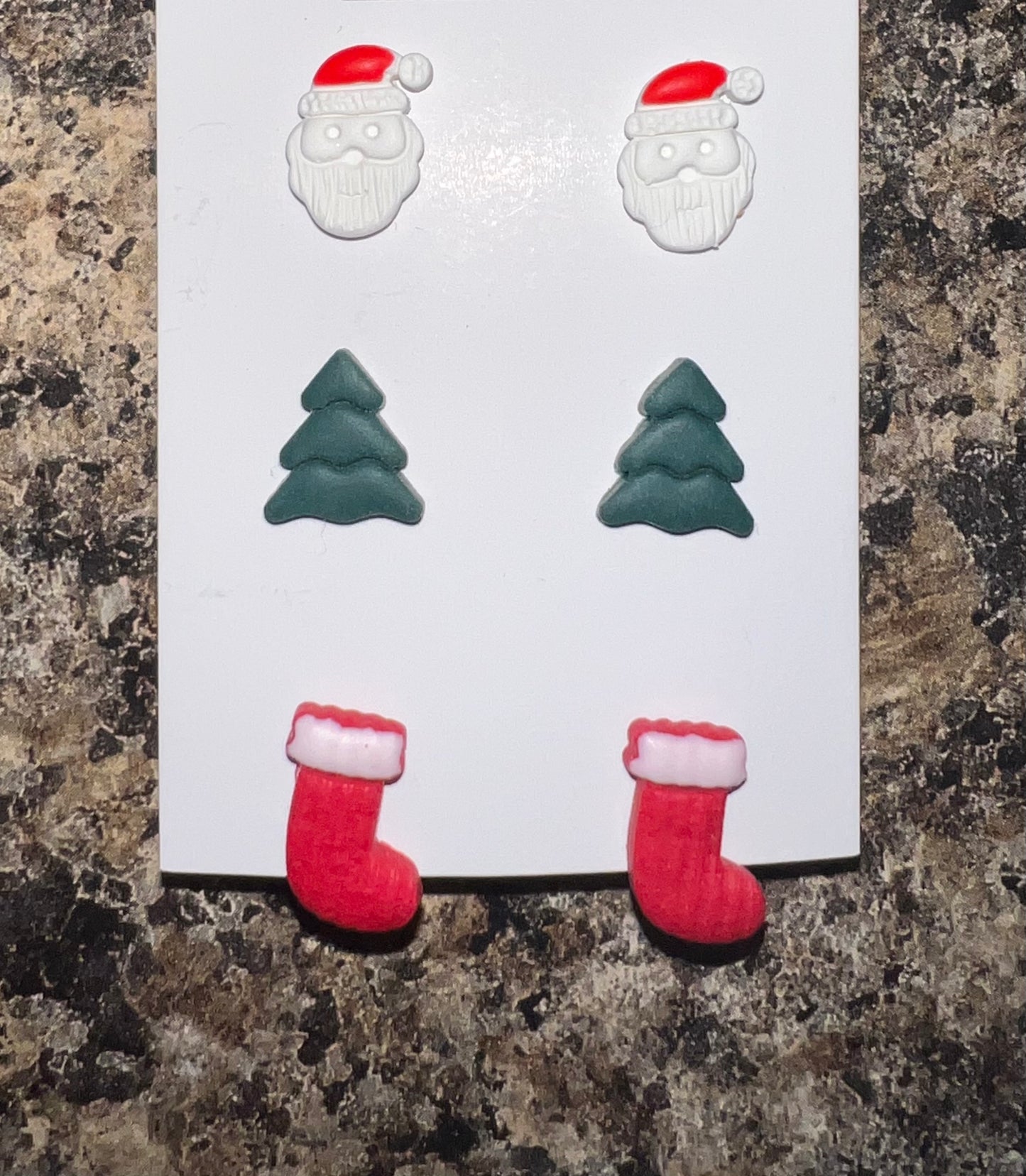 Christmas Stud Pack, Snowflake Studs, Santa Studs