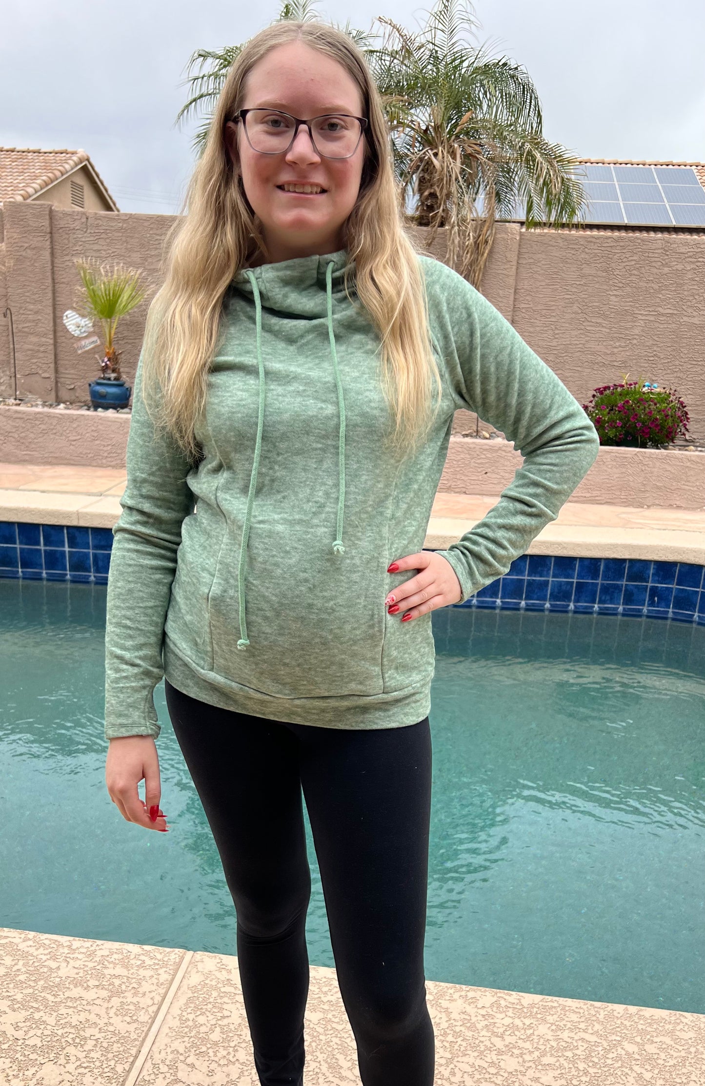 Buttery Soft Fleeced Knit Hoodie Sweatshirt