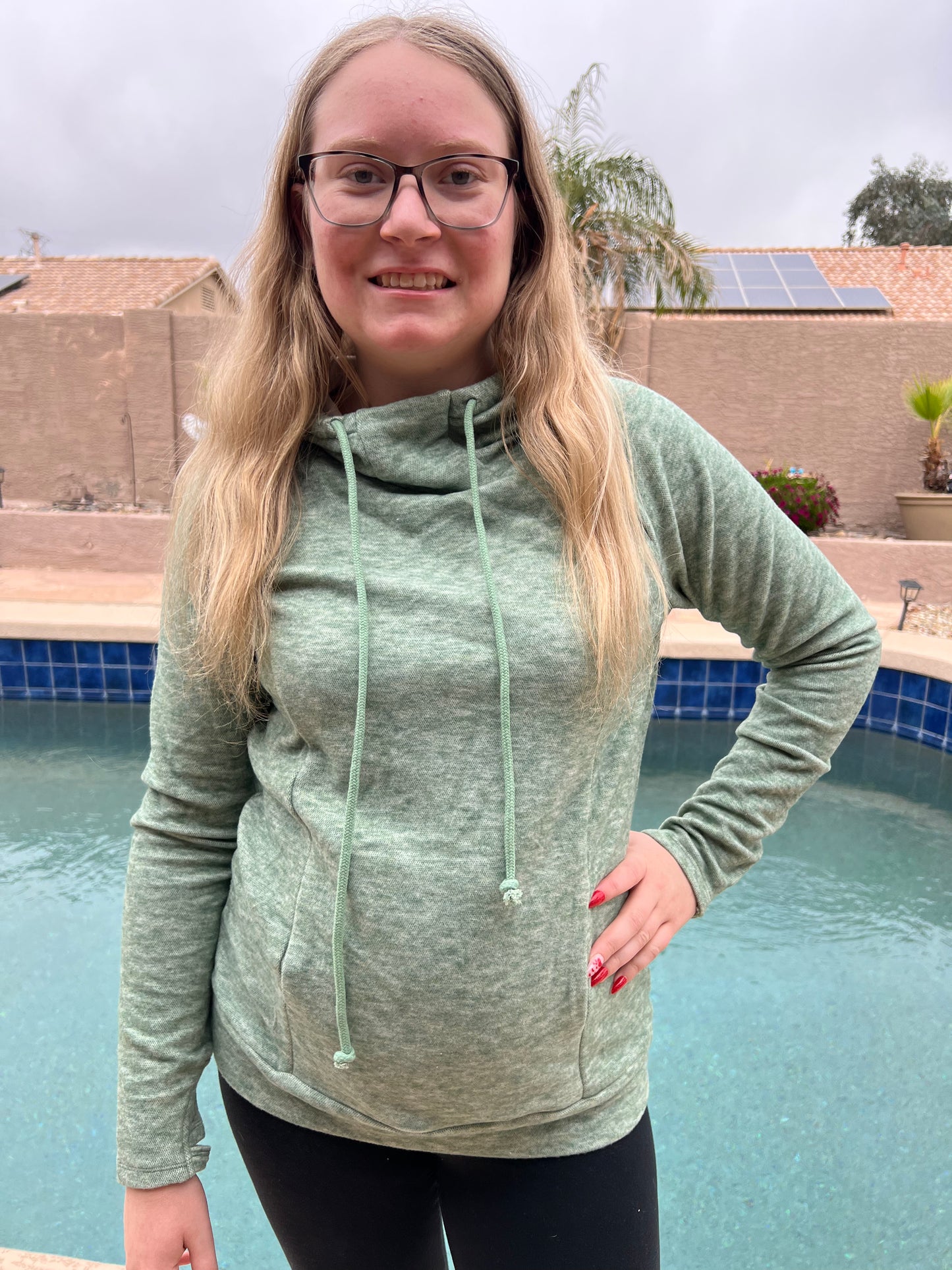 Buttery Soft Fleeced Knit Hoodie Sweatshirt