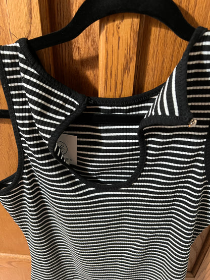 DEFECTIVE Striped Print Tank Top- Small
