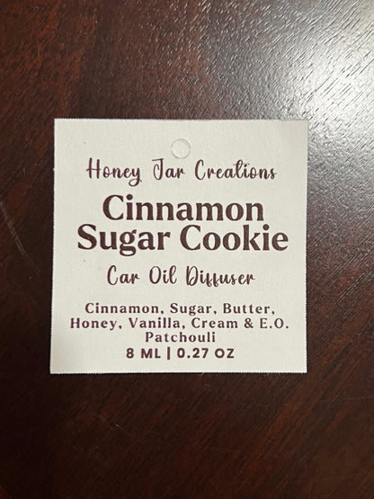 Hanging Car Diffuser- Cinnamon Sugar Cookie