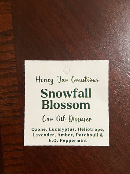 Snowfall Blossoms Hanging Car Diffuser – Christmas Edition