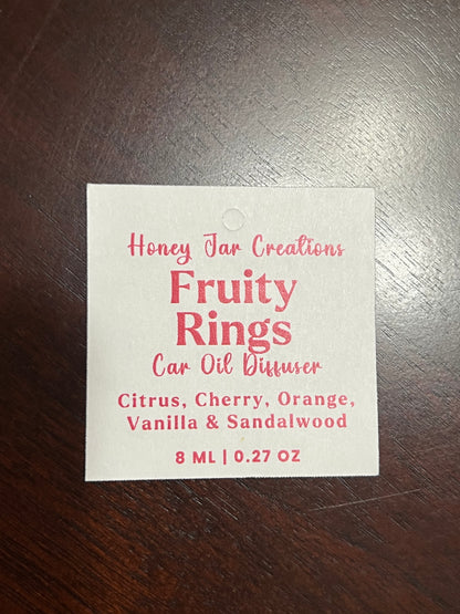 Hanging Car Diffuser- Fruity Rings