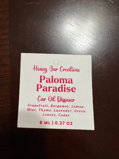 Hanging Car Diffusers- Paloma Paradise