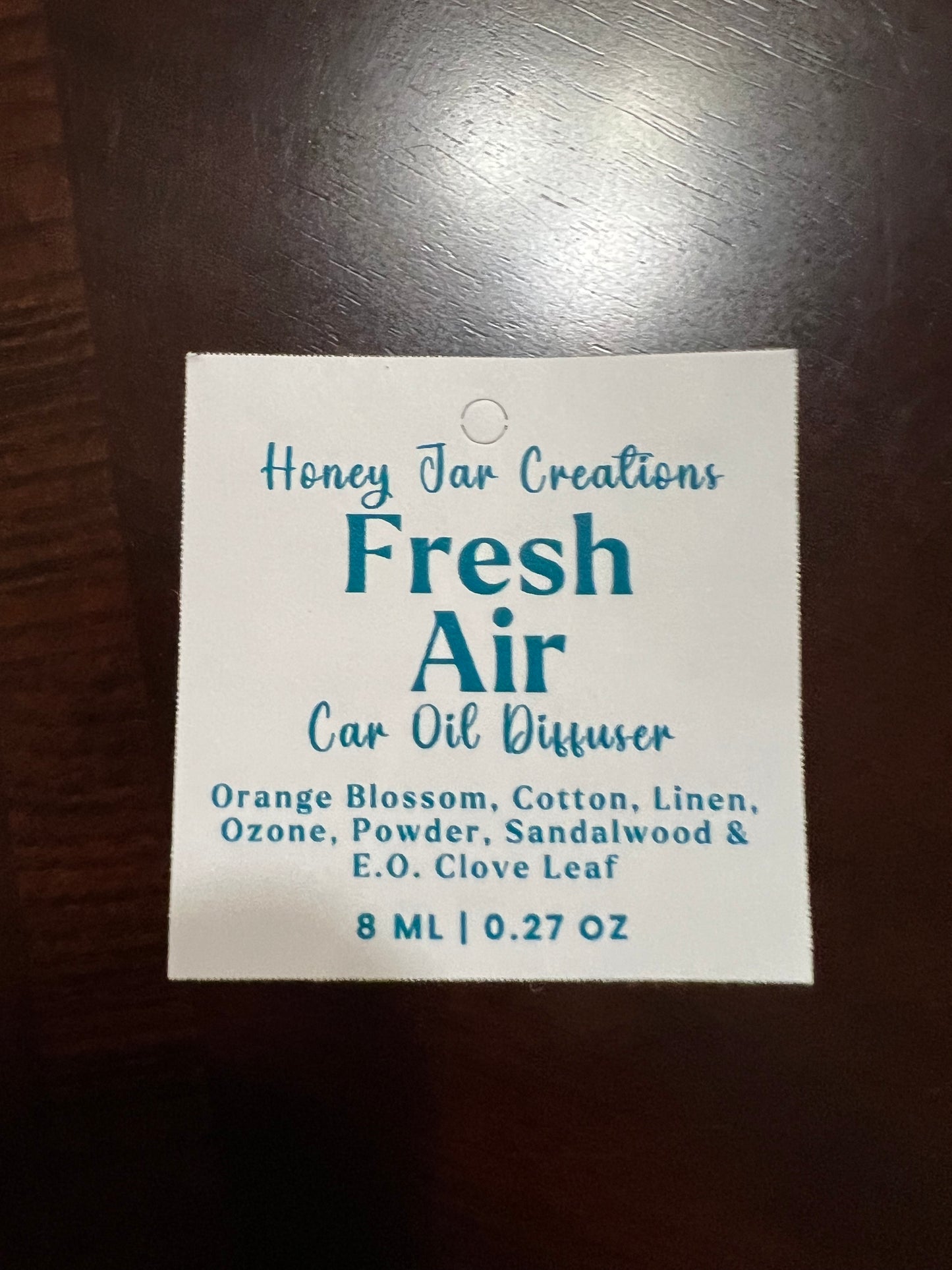 Hanging Car Diffusers- Fresh Air
