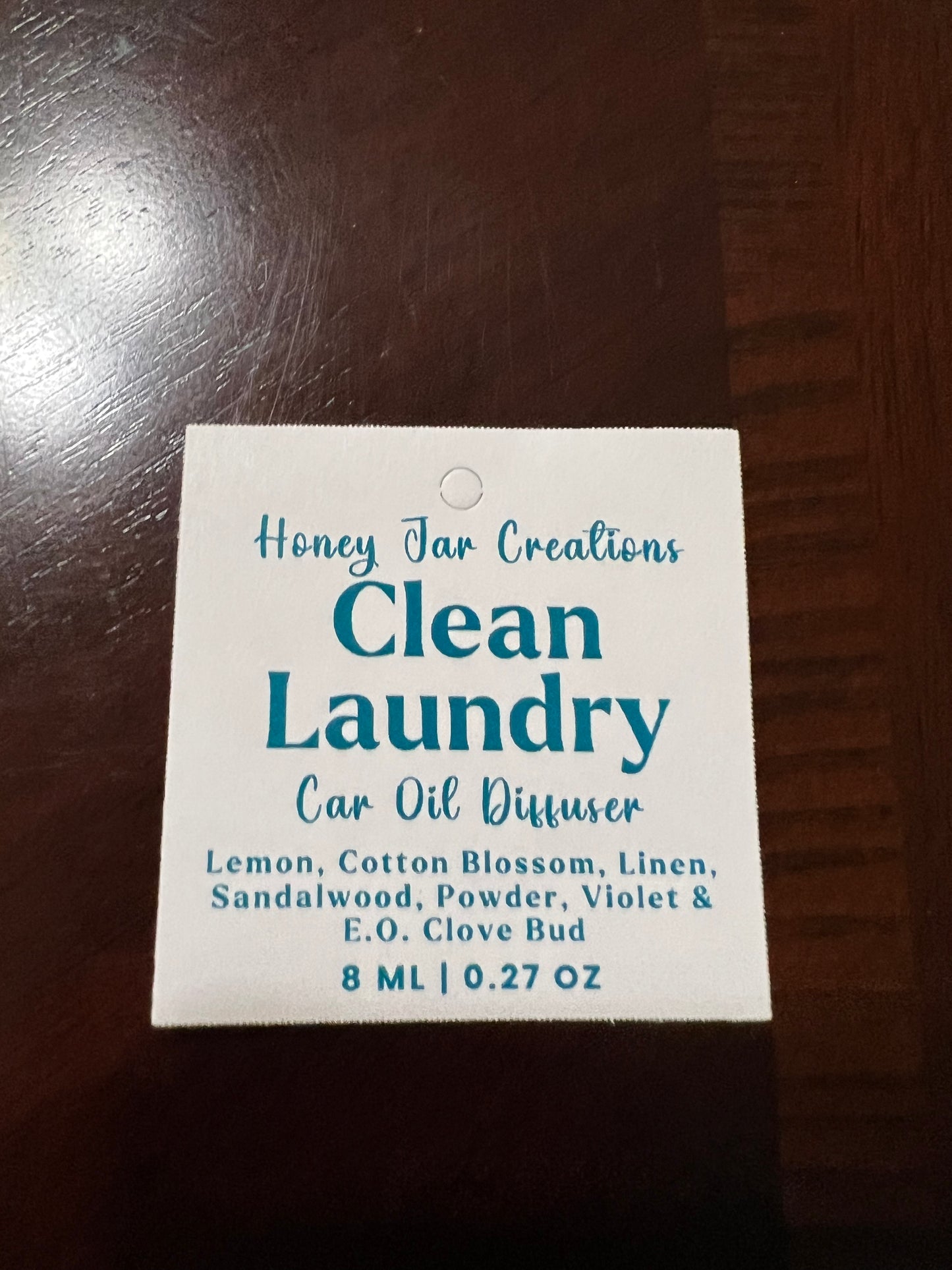 Hanging Car Diffusers- Clean Laundry