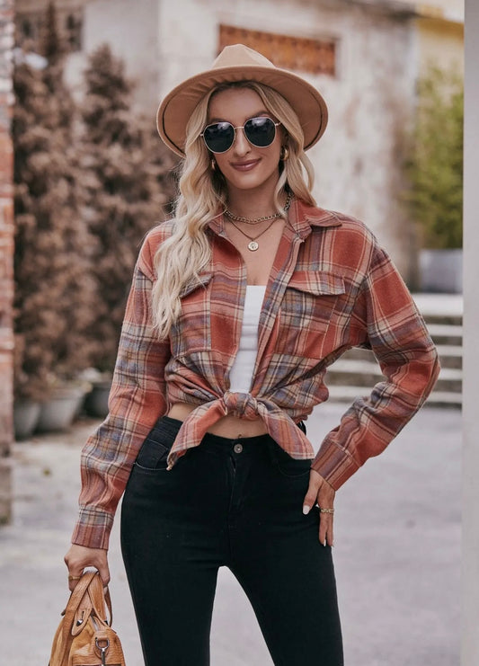 Casual Oversized Flannel- Multicolored