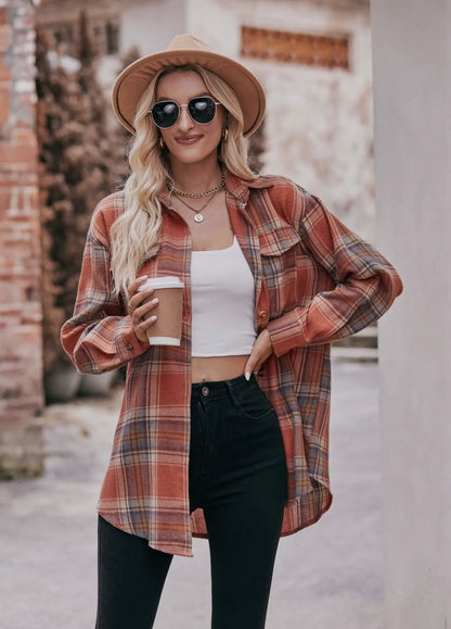 Casual Oversized Flannel- Multicolored