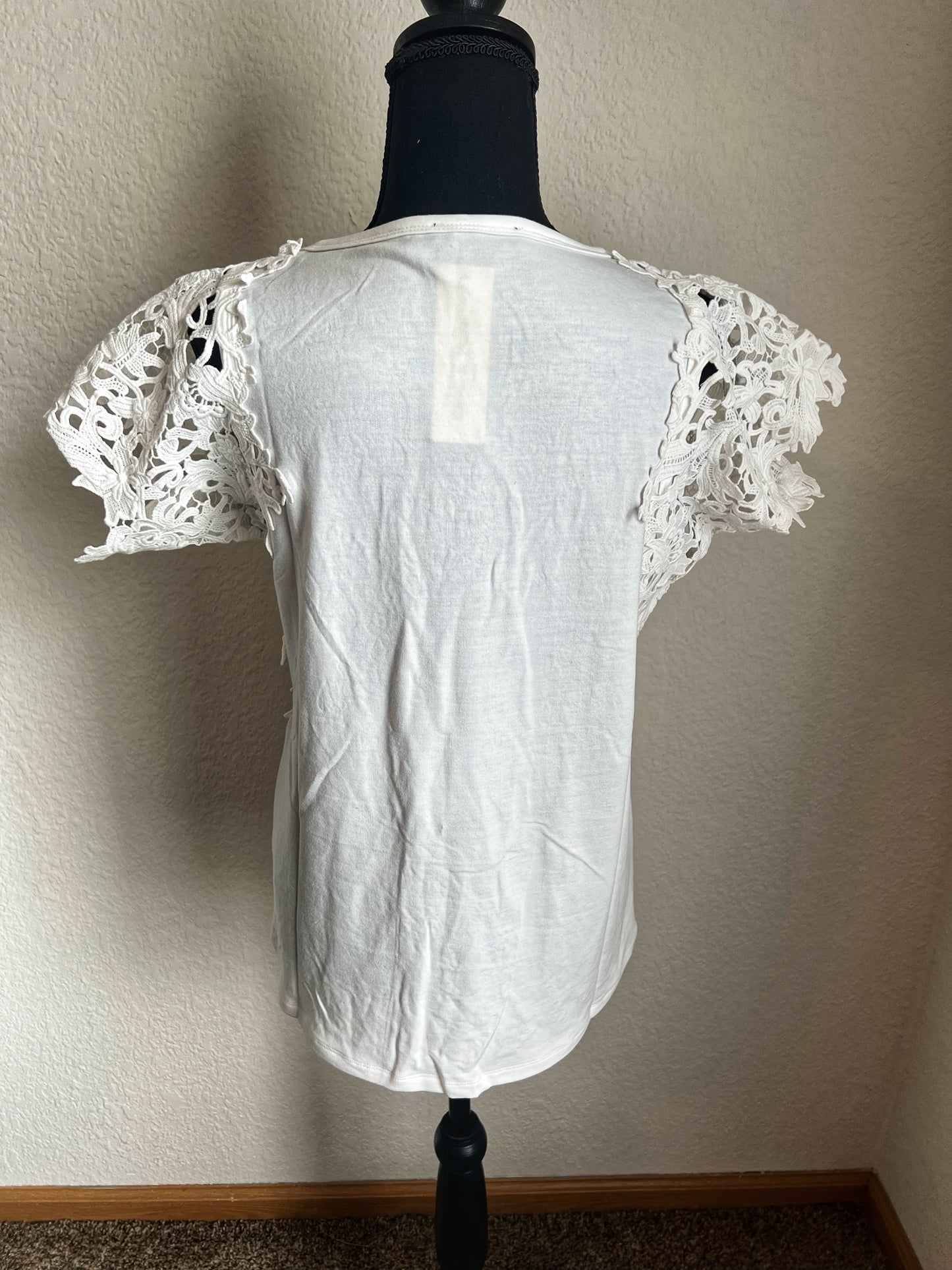 Short Sleeve Lace Shirt