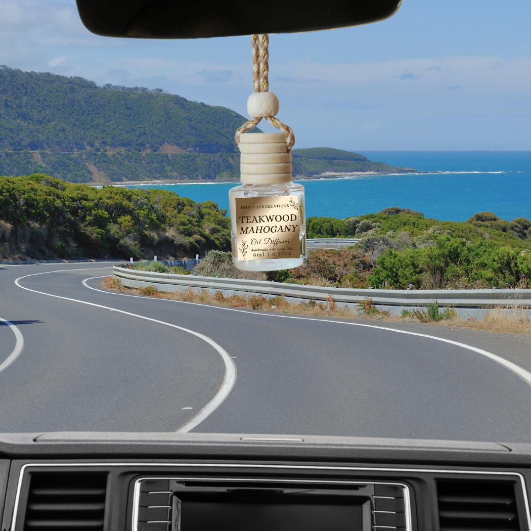 Hanging Car Diffuser- Teakwood Mahogany