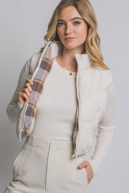 Full-zip Reversable Puffer Vest